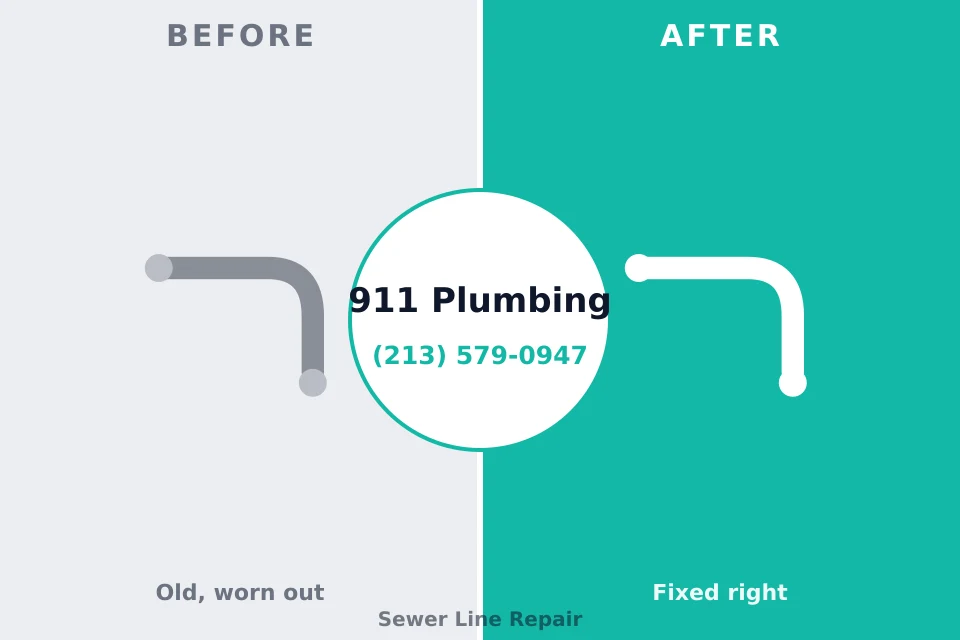 Before and after: plumbing company St. Anthony, MN